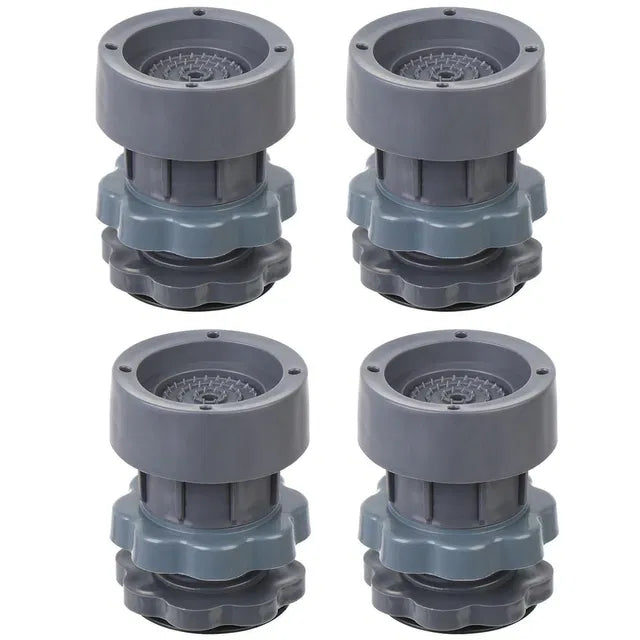 Washing Machine Vibration Pads, Floor Trays, Refrigerator Stand (4 Pcs Set)